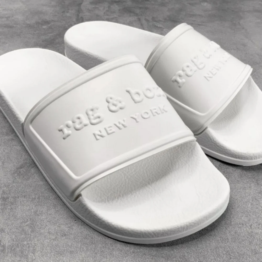 Rag & Bone Slide Sandal White Off White SZ 11 NIB New in Box - Picture 3 of 6